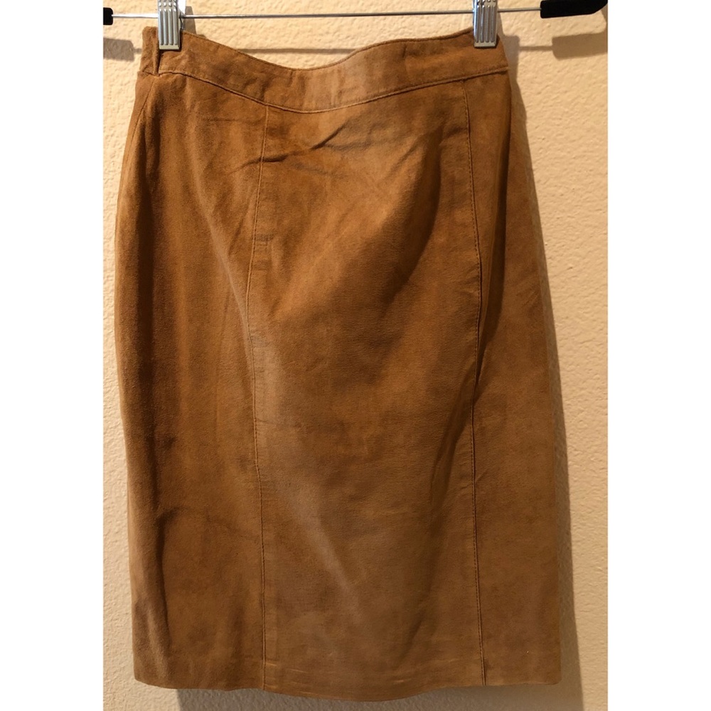 Vintage Hunt Club suede skirt - Picture 3 of 9